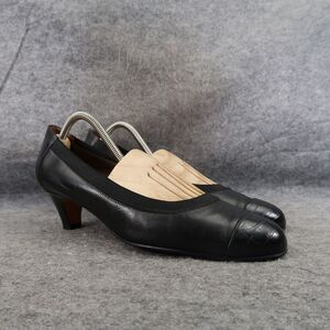 Anyi Lu Shoes Womens 41 Pumps Classic Cap Toe Stretch Leather Comfort Fashion